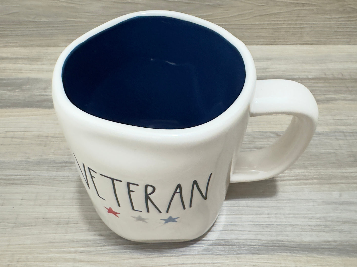 Rae Dunn Veteran Watercolor Stars Mug