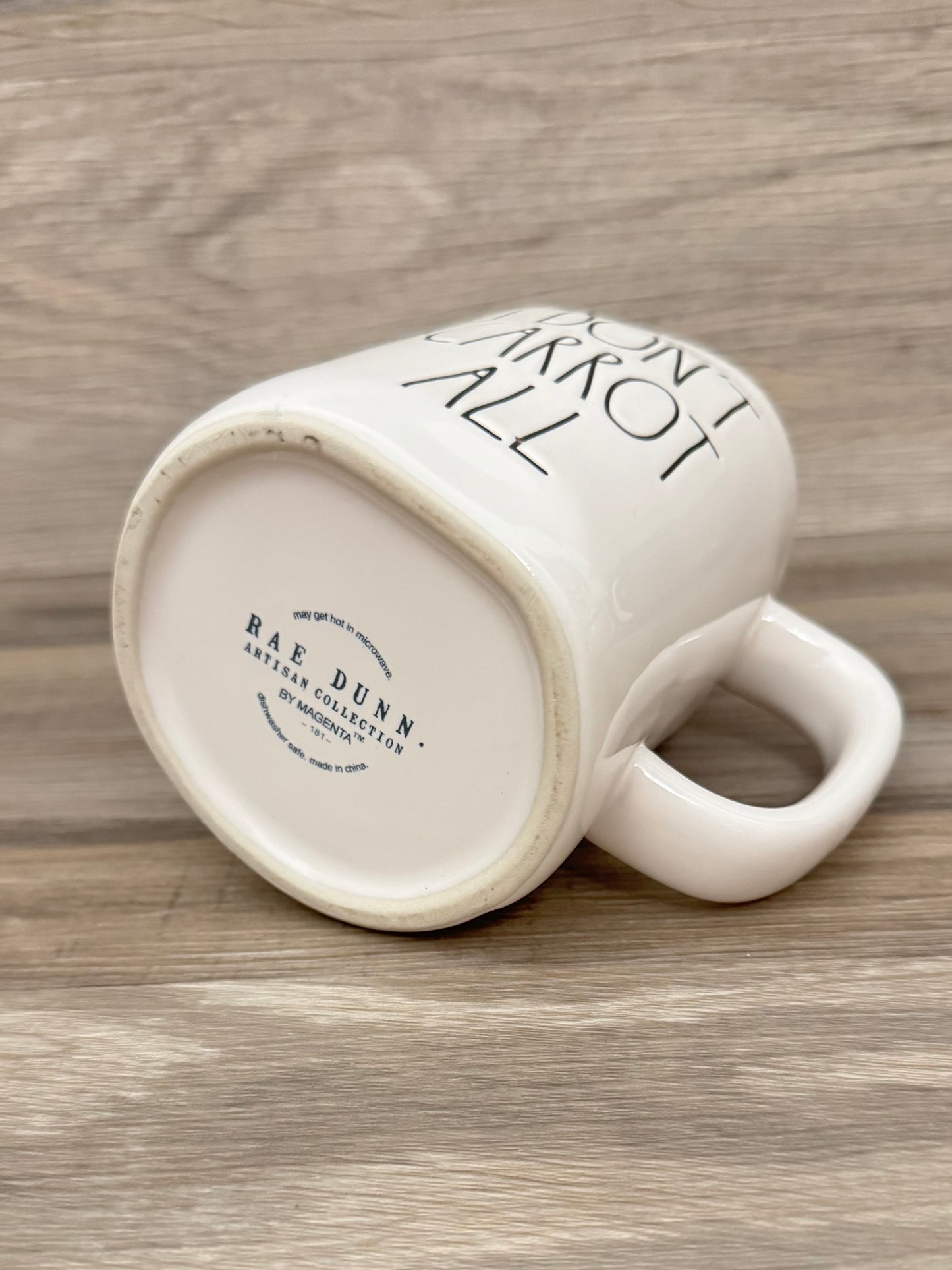 Rae Dunn I Don’t Carrot All Double Sided Mug Mug