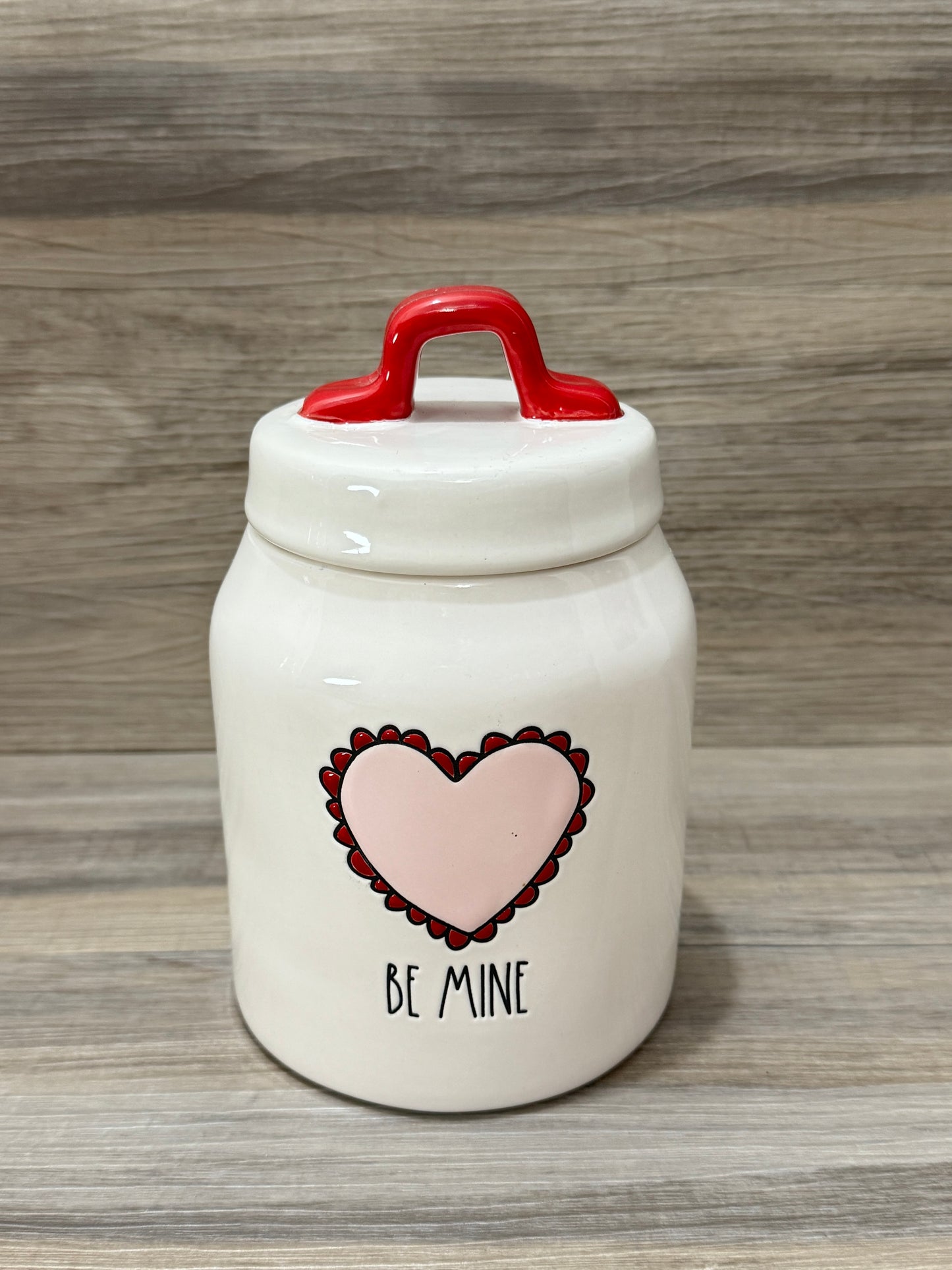 Rae Dunn Be Mine Heart Small/ Baby Canister