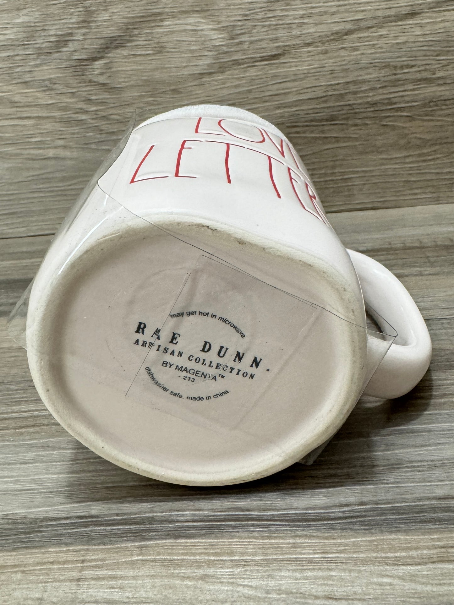 Rae Dunn Love Letters Mug with Topper