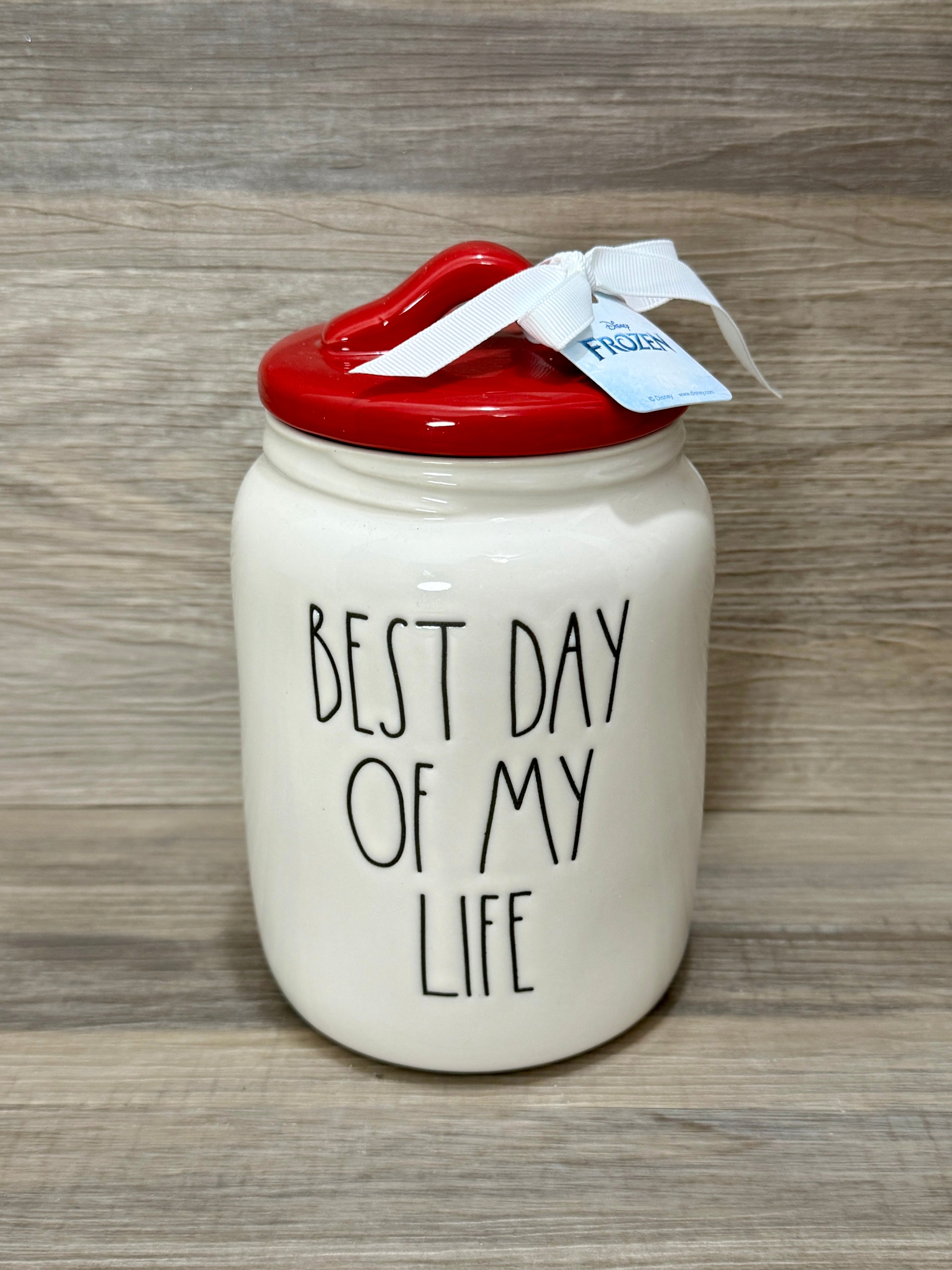 Top Rae Dunn Best Day of My Life - Olaf Canister