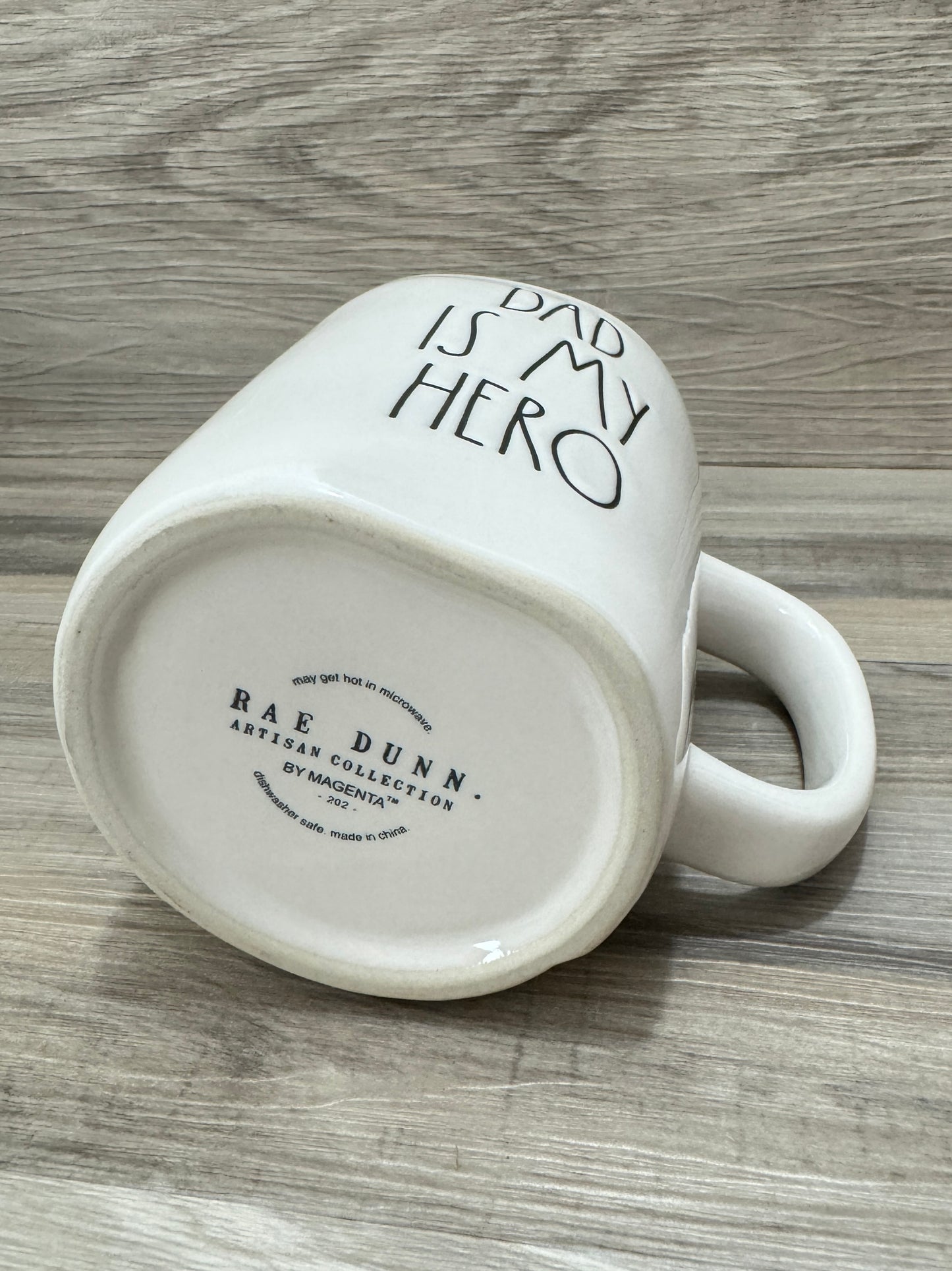 Rae Dunn Dad is My Hero Mug