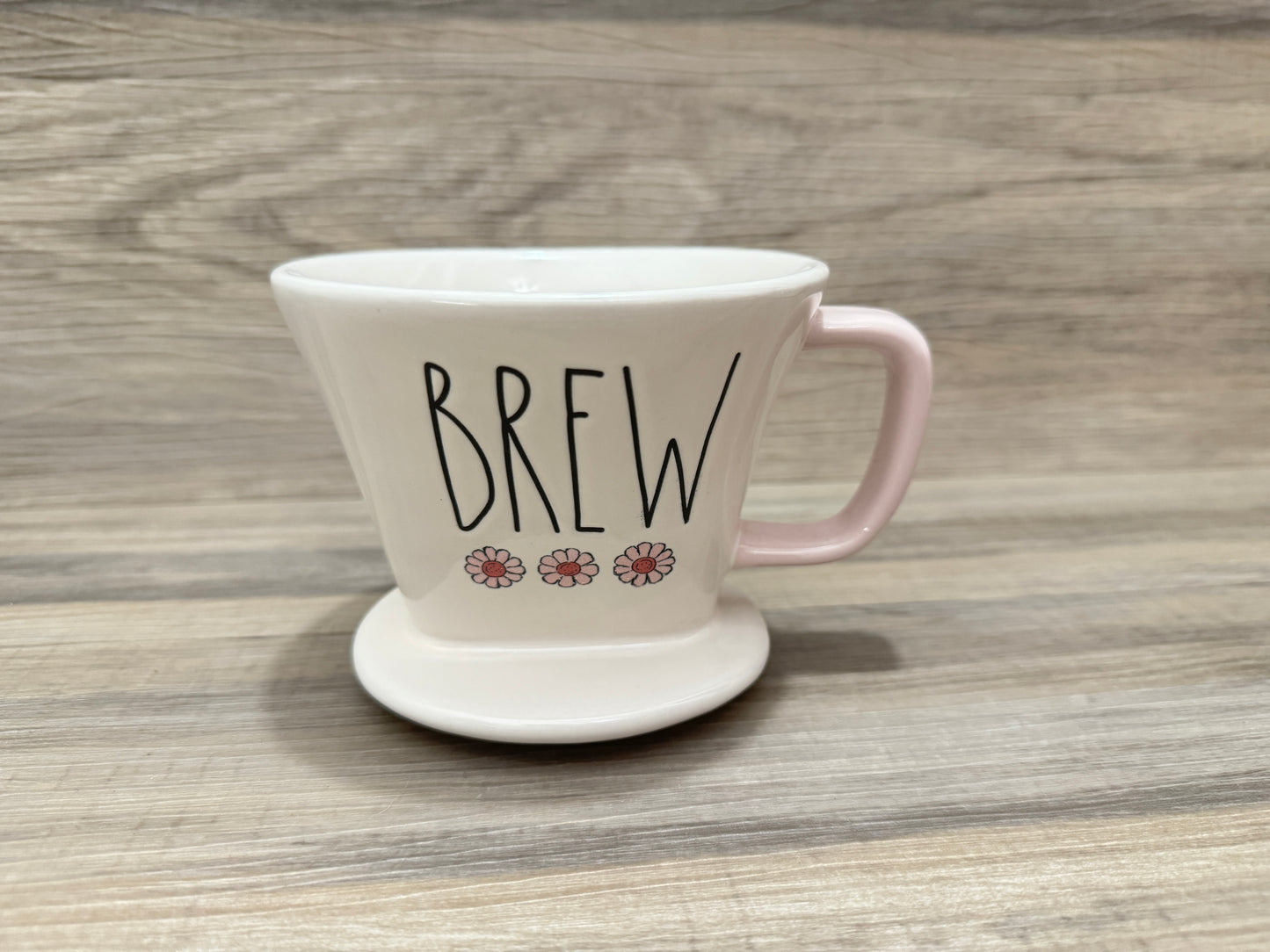 Rae Dunn Brew with Pink Flowers Brewer