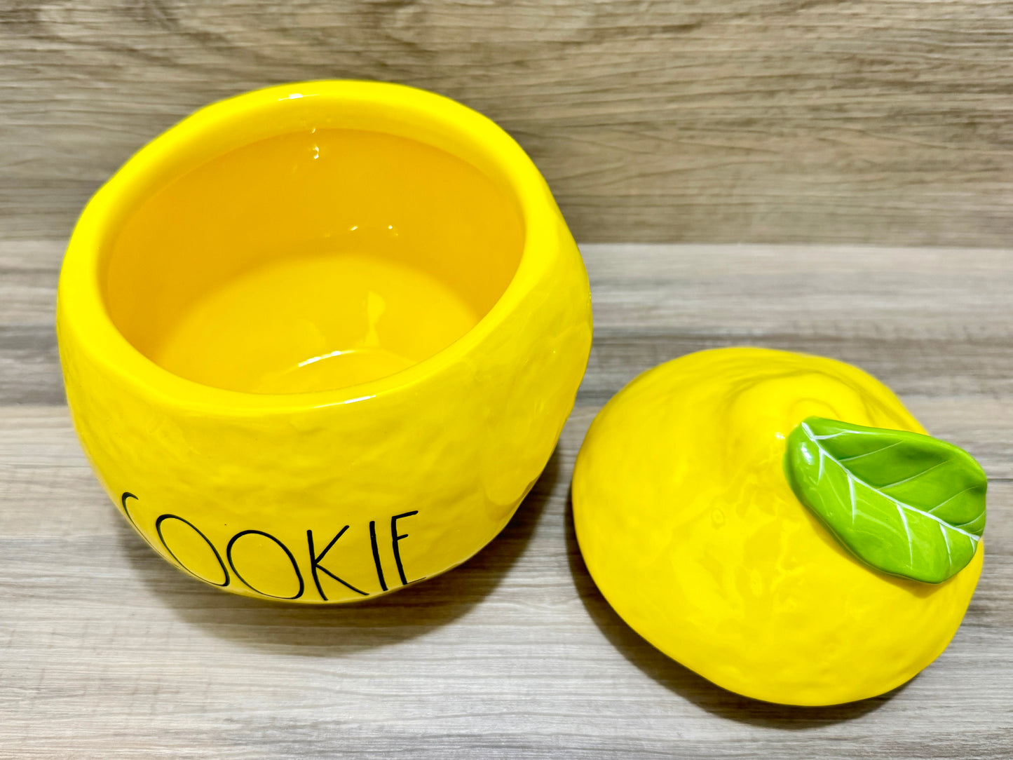 Rae Dunn Cookie Canister - Lemon