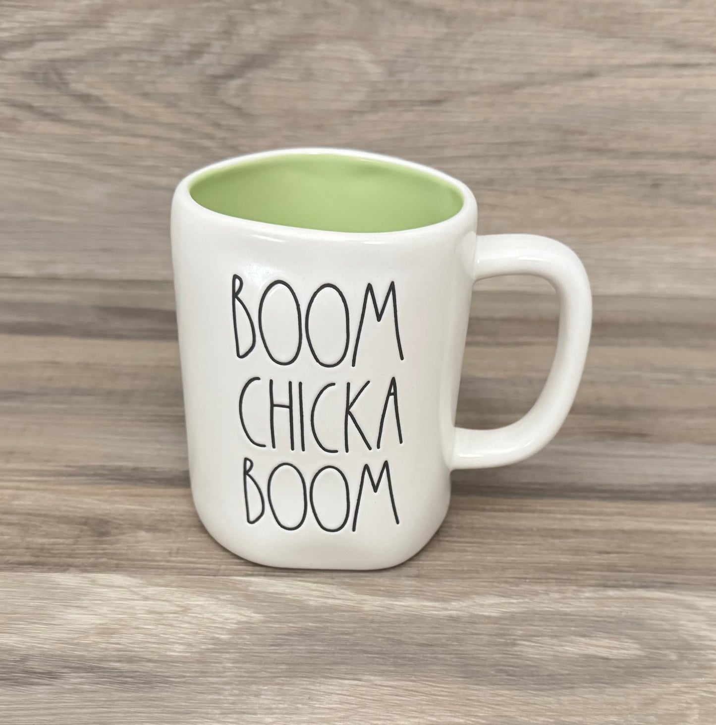 Rae Dunn Boom Chicka Boom Mug