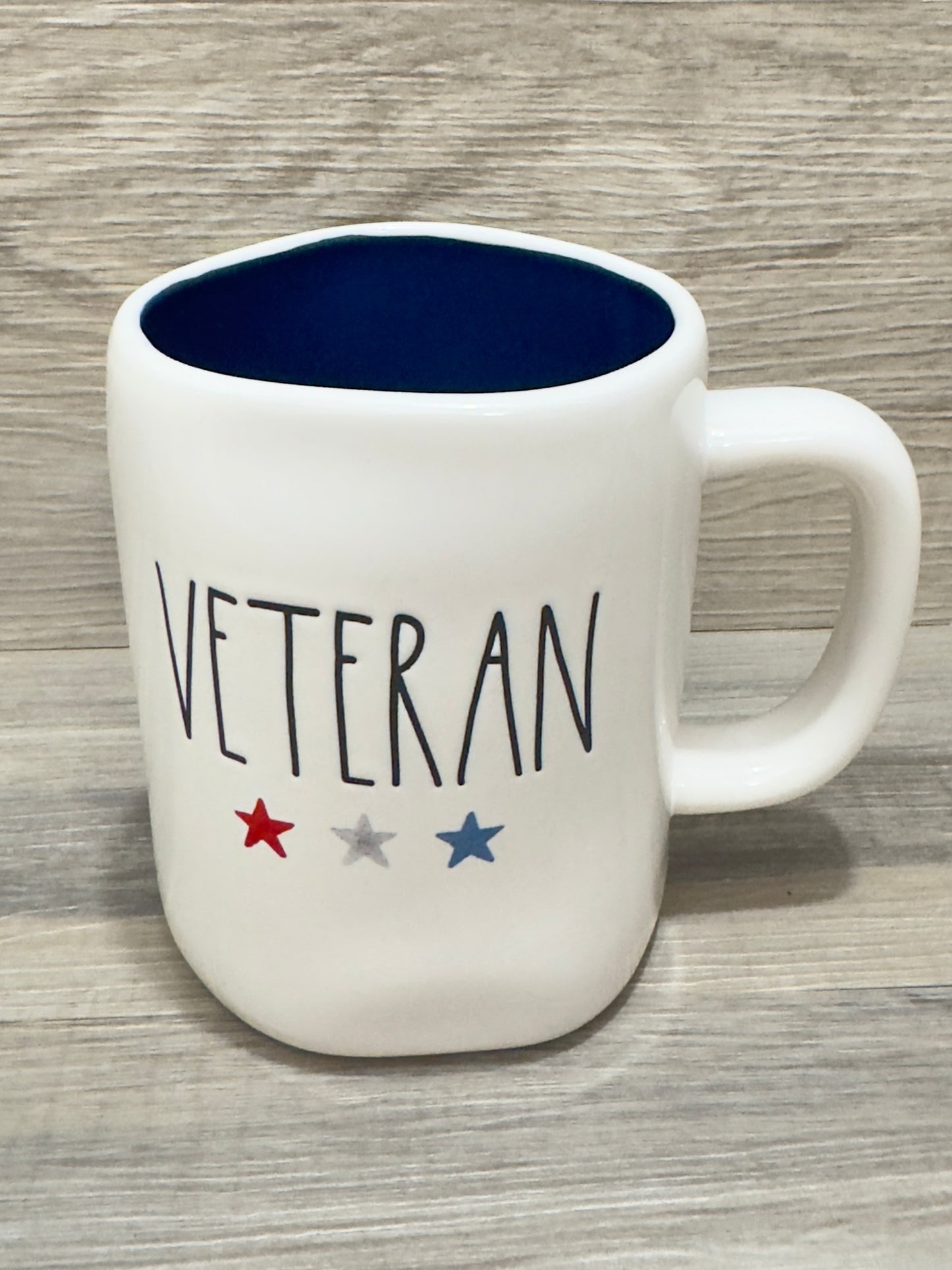 Rae Dunn Veteran Watercolor Stars Mug