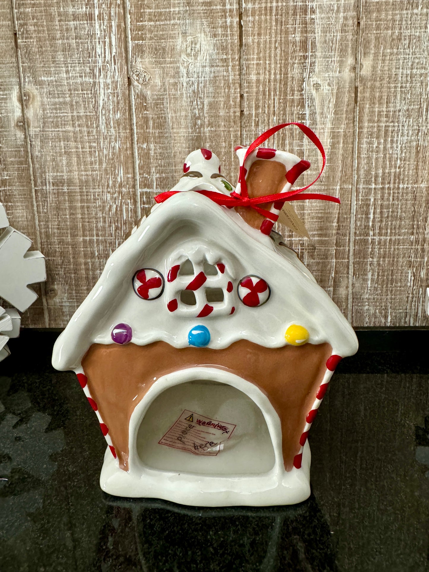 Blue Sky Gingerbread House Tea Light Candle Holder