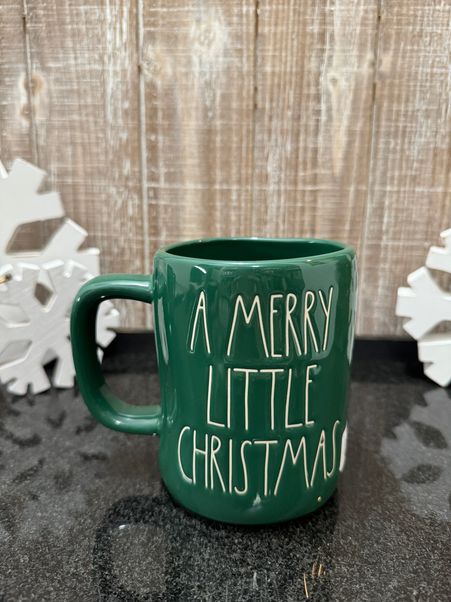 Rae Dunn Have Your-Elf a Merry Little Christmas Green Double Sided Mug