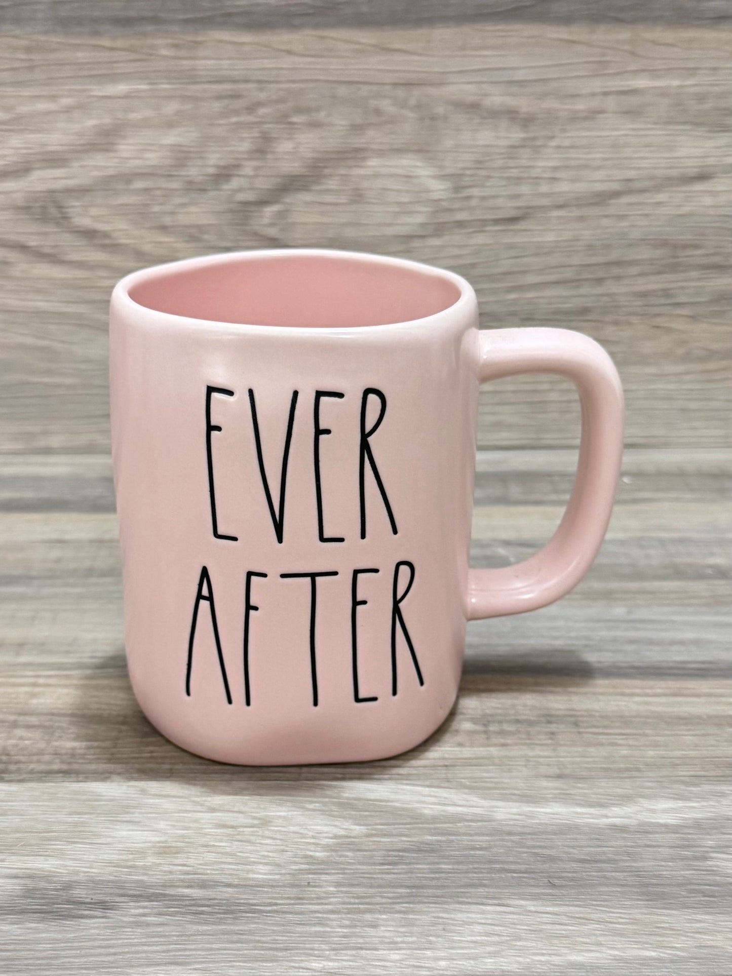 Rae Dunn Ever After Pink Mug