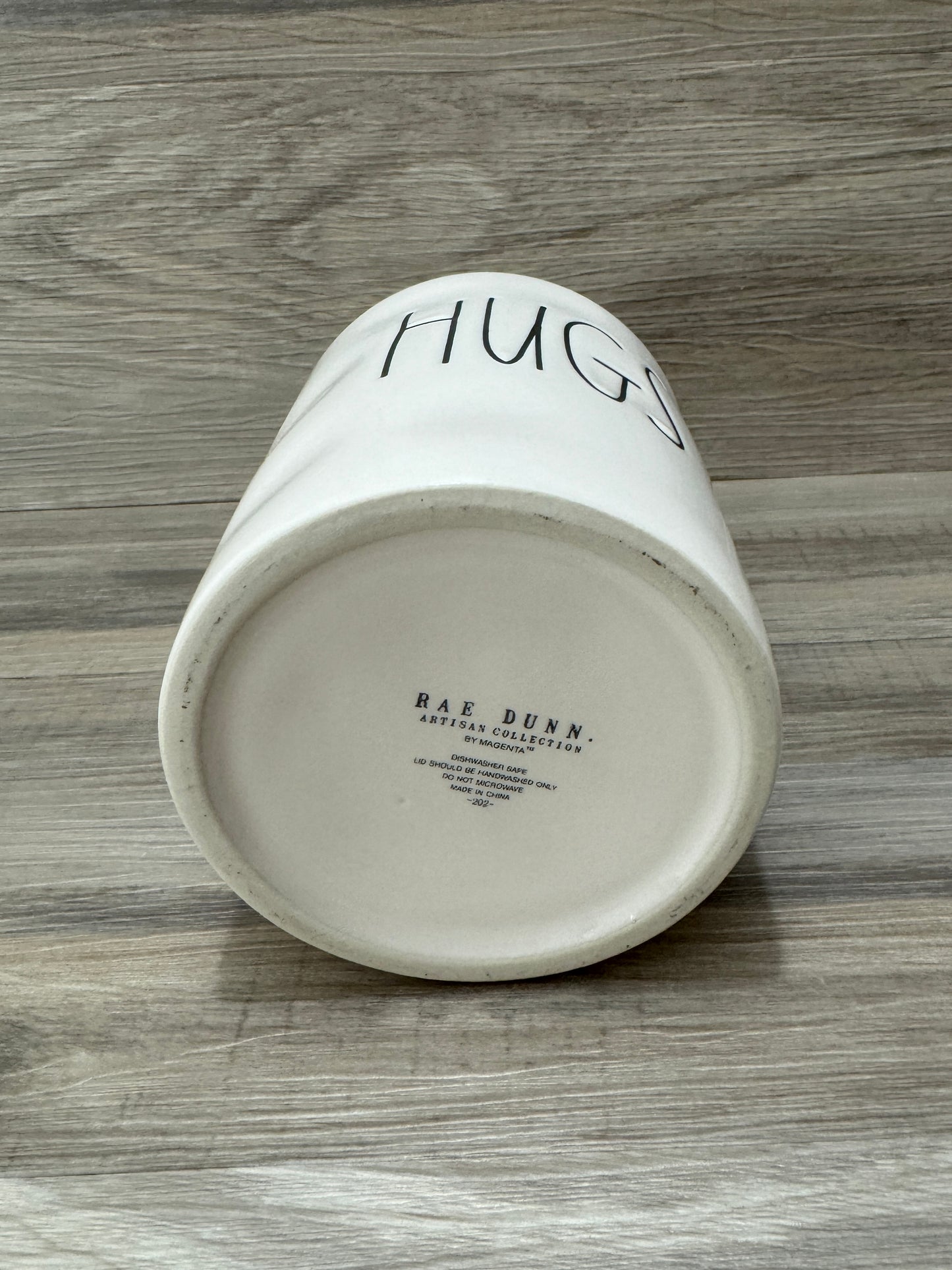 Rae Dunn Hugs Medium Canister