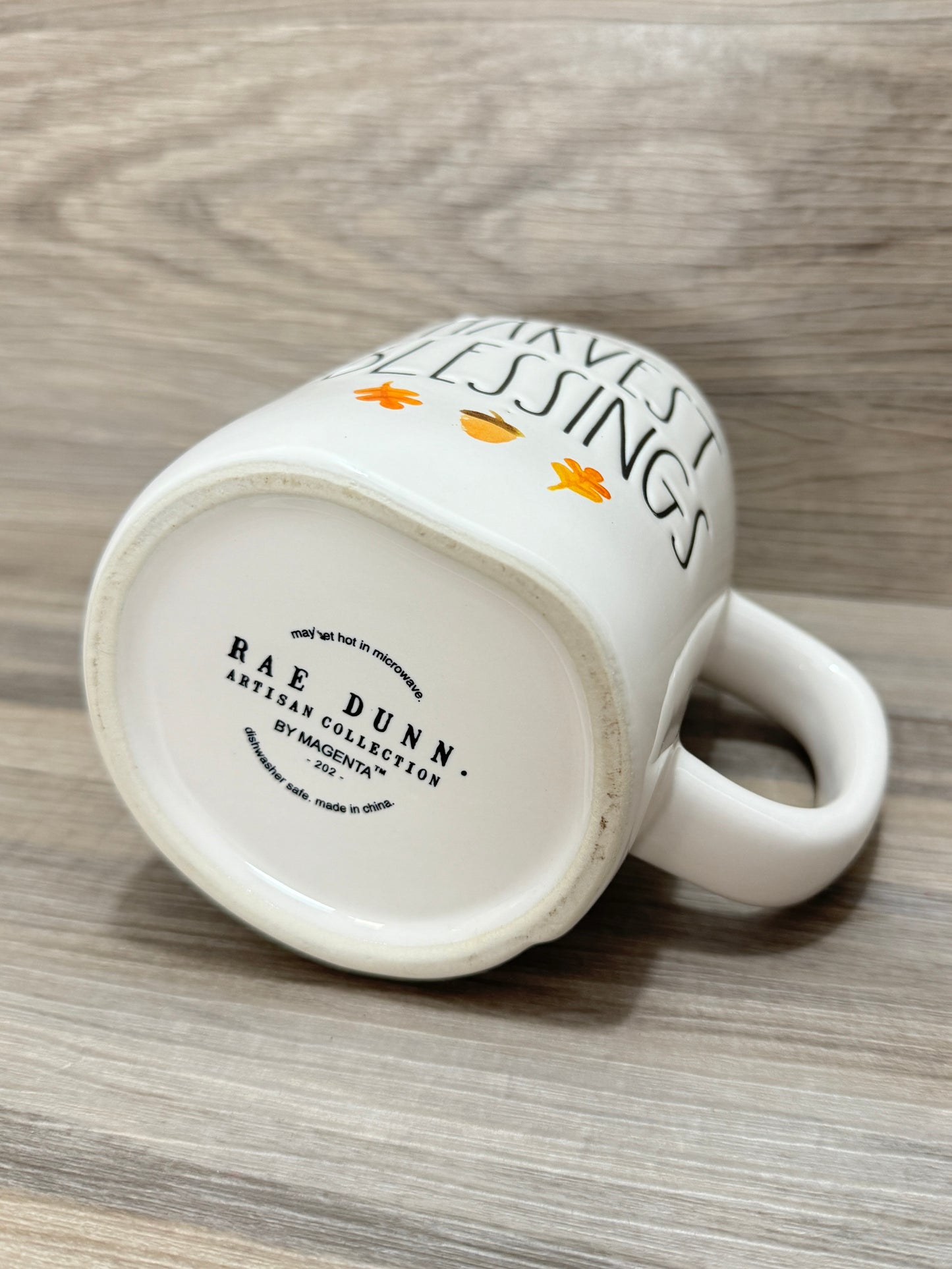 Rae Dunn Harvest Blessings Watercolor Icons Mug