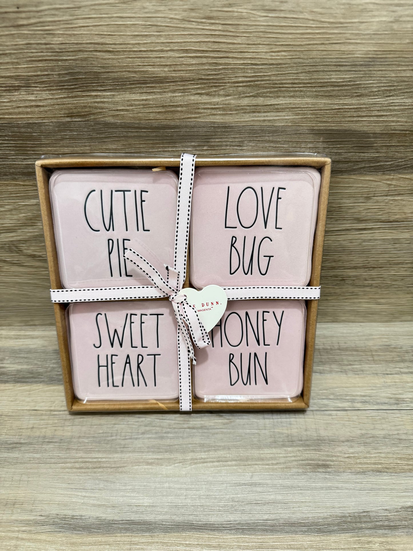 Rae Dunn Soft Pink Coasters