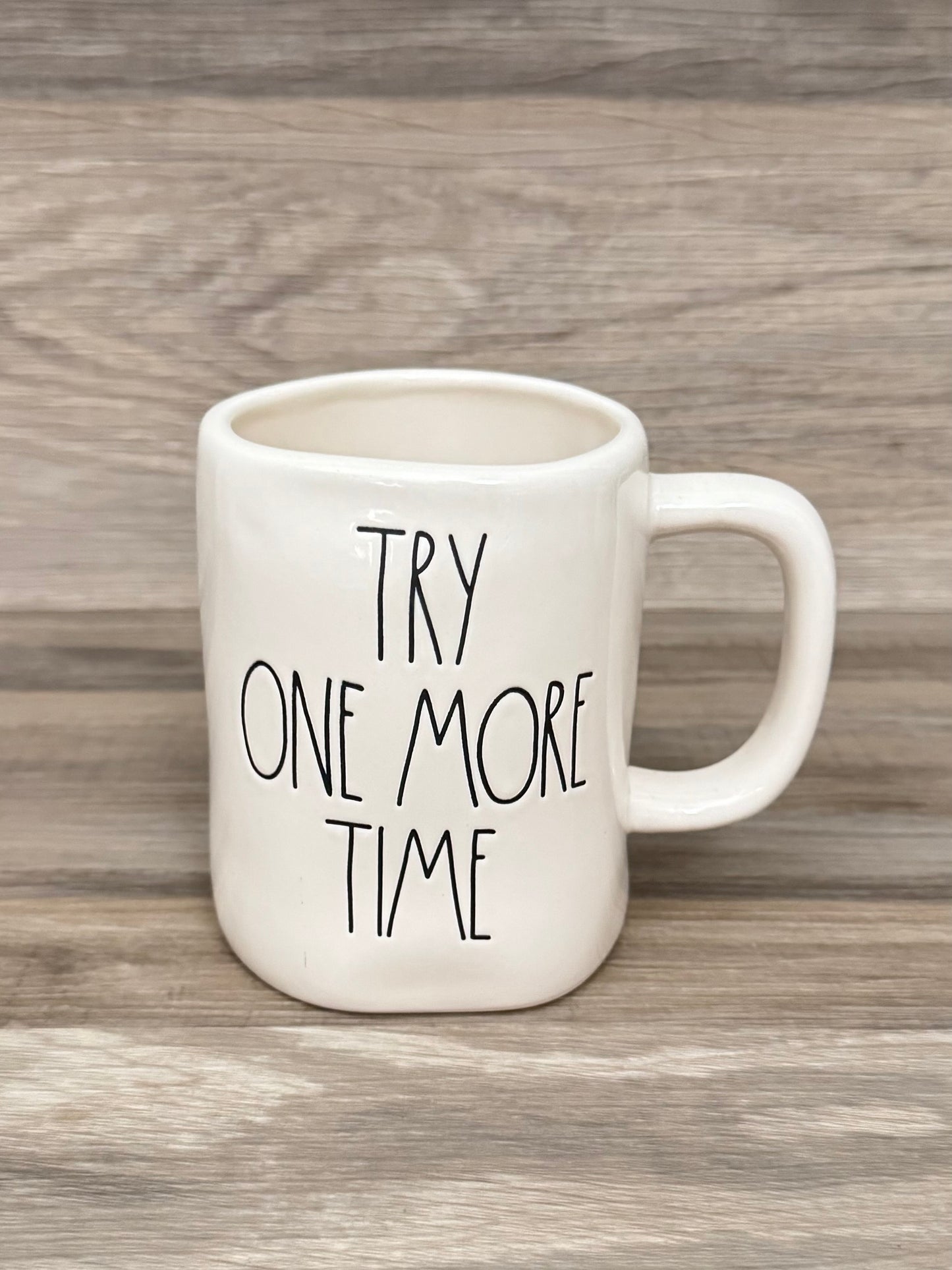 Rae Dunn Try One More Time Mug