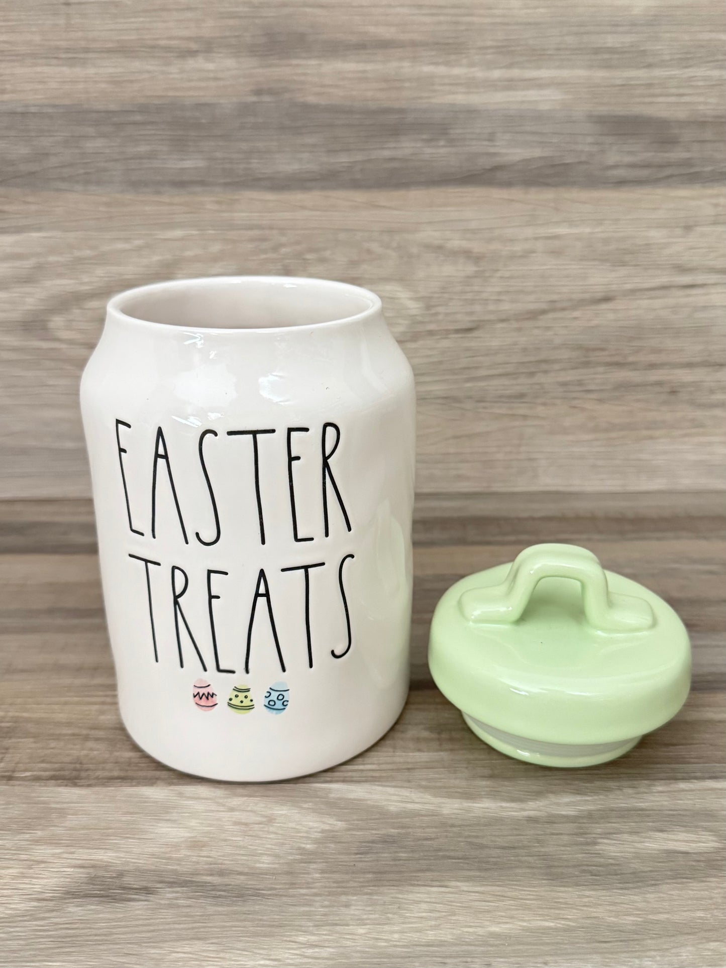 Rae Dunn Easter Treats Aquarela Eggs Canister