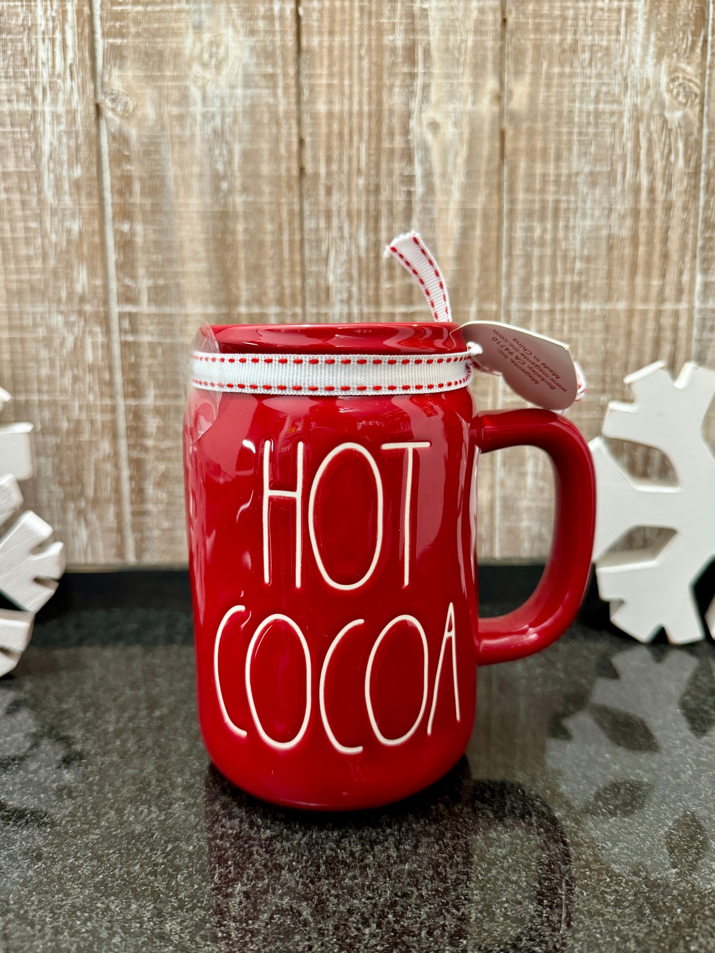 Rae Dunn Hot Cocoa Mason Jar Mug