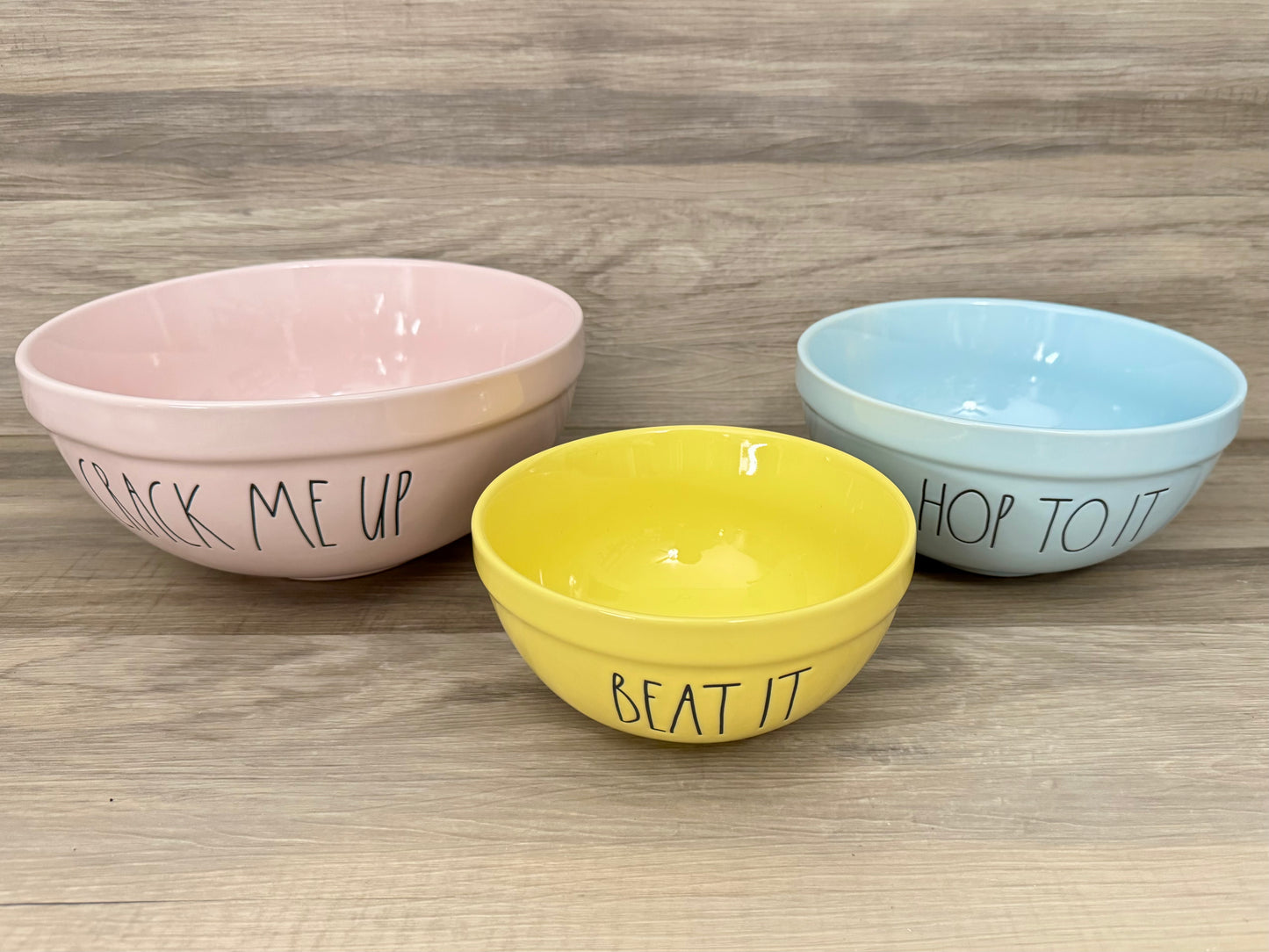 Rae Dunn Easter Mixing Bowls