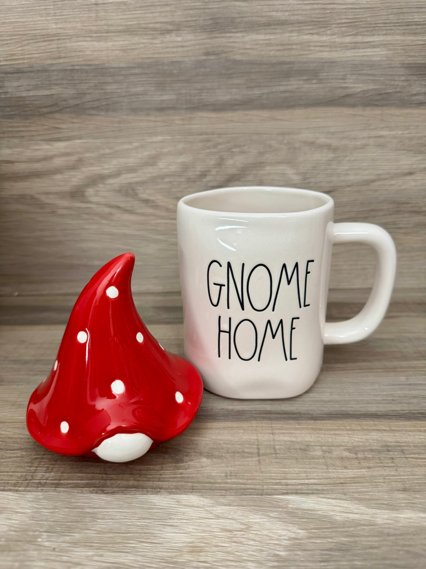 Rae Dunn Gnome Home Mug with Topper