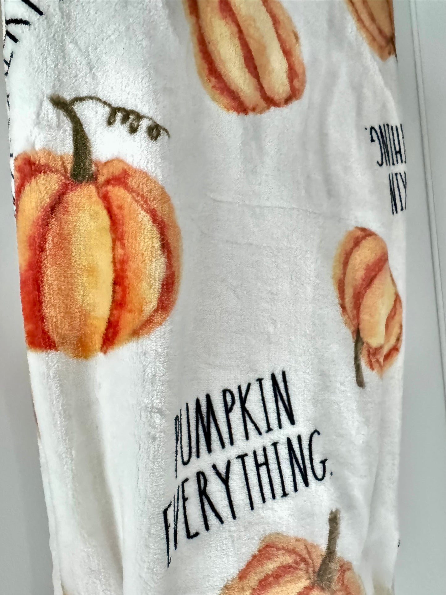 Rae Dunn Pumpkin Everything Soft Blanket