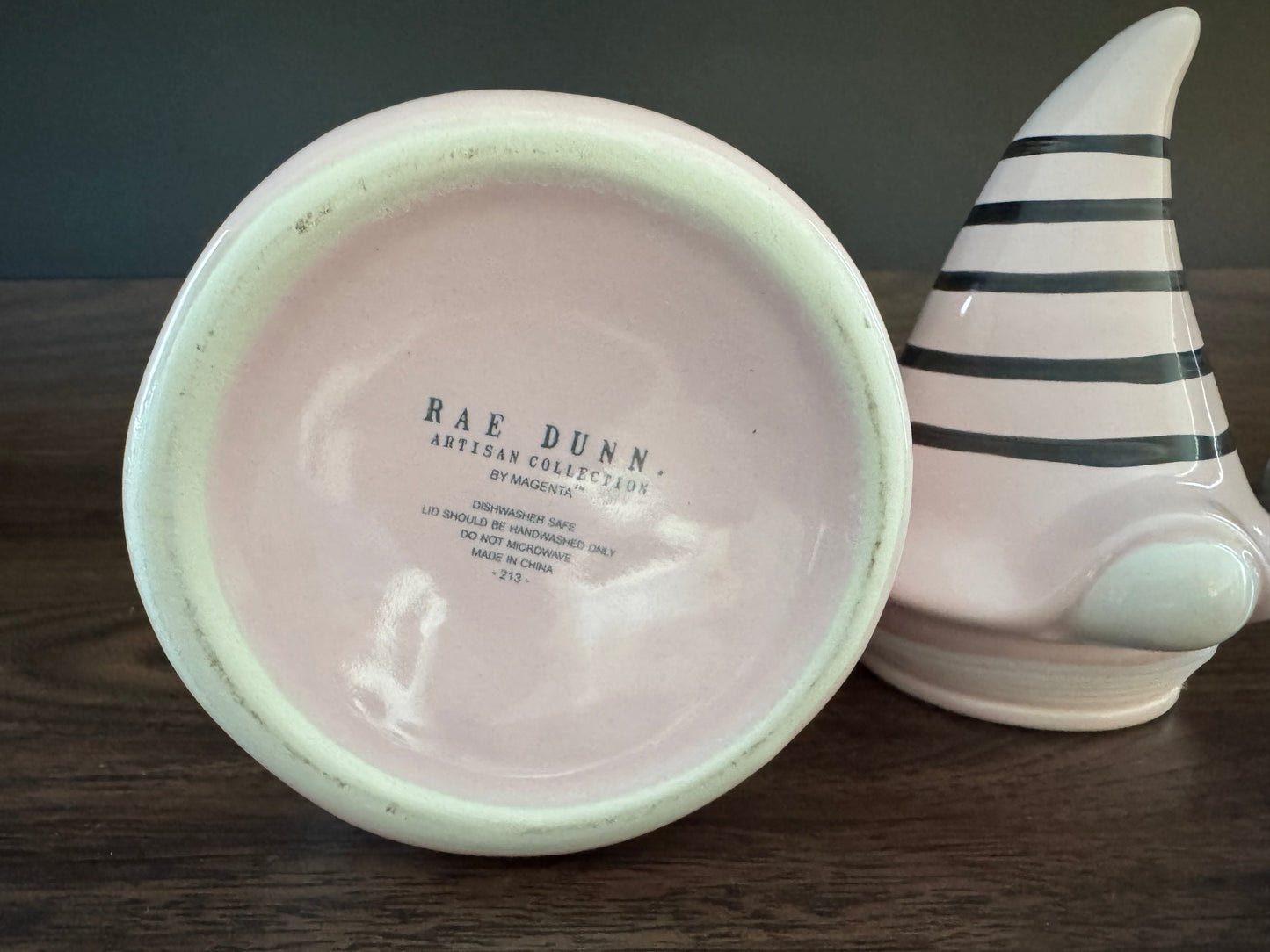 Rae Dunn There’s No Place Like Gnome Canister with Gnome Lid