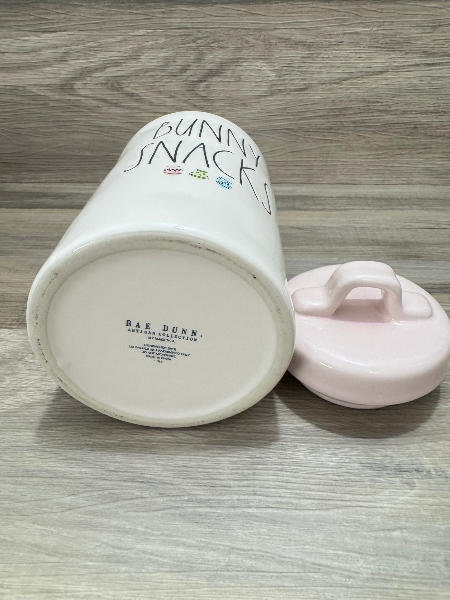 Rae Dunn Bunny Snacks Canister
