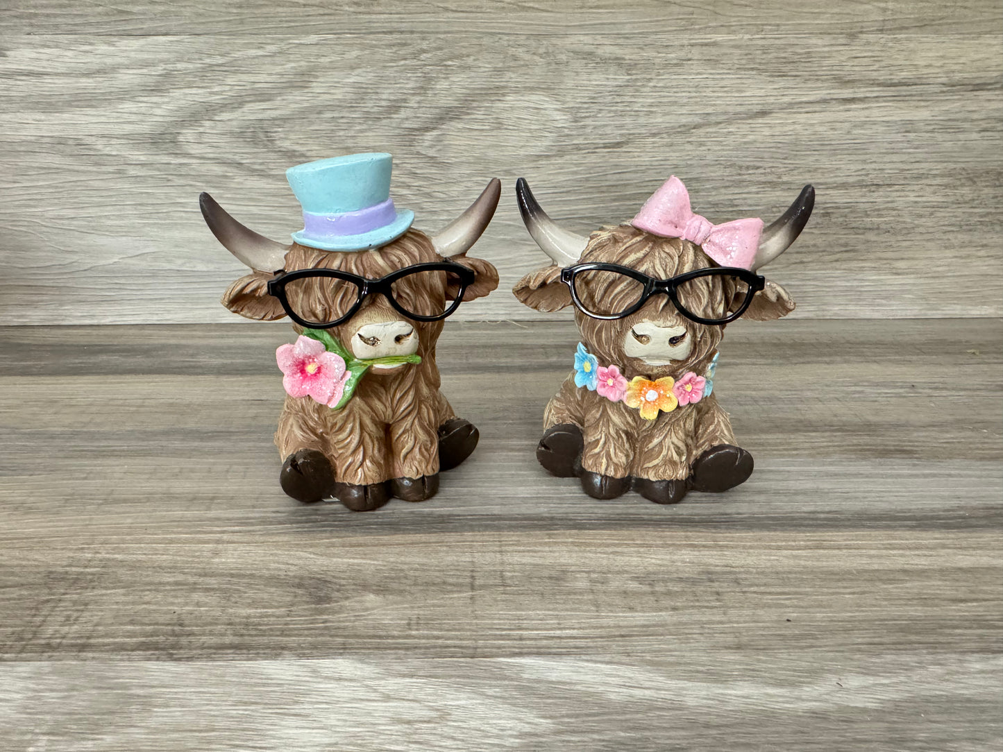 HL Spring/Easter Highland Cow Set