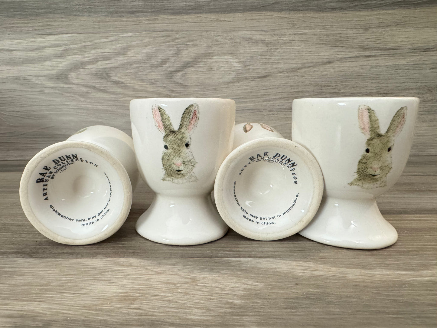 Rae Dunn Set of 4 Egg Holders - Bunny