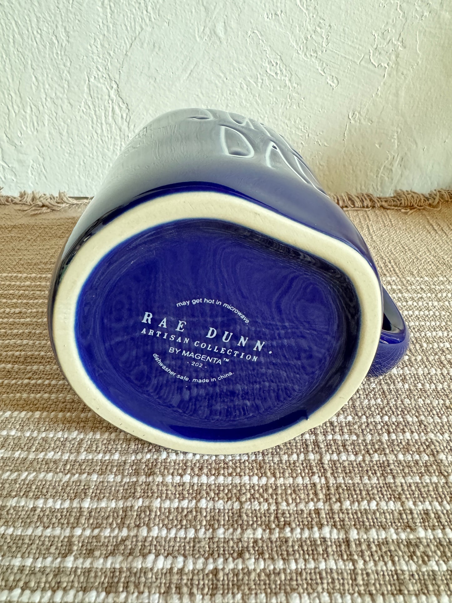 Rae Dunn Super Dad Royal Blue Mug