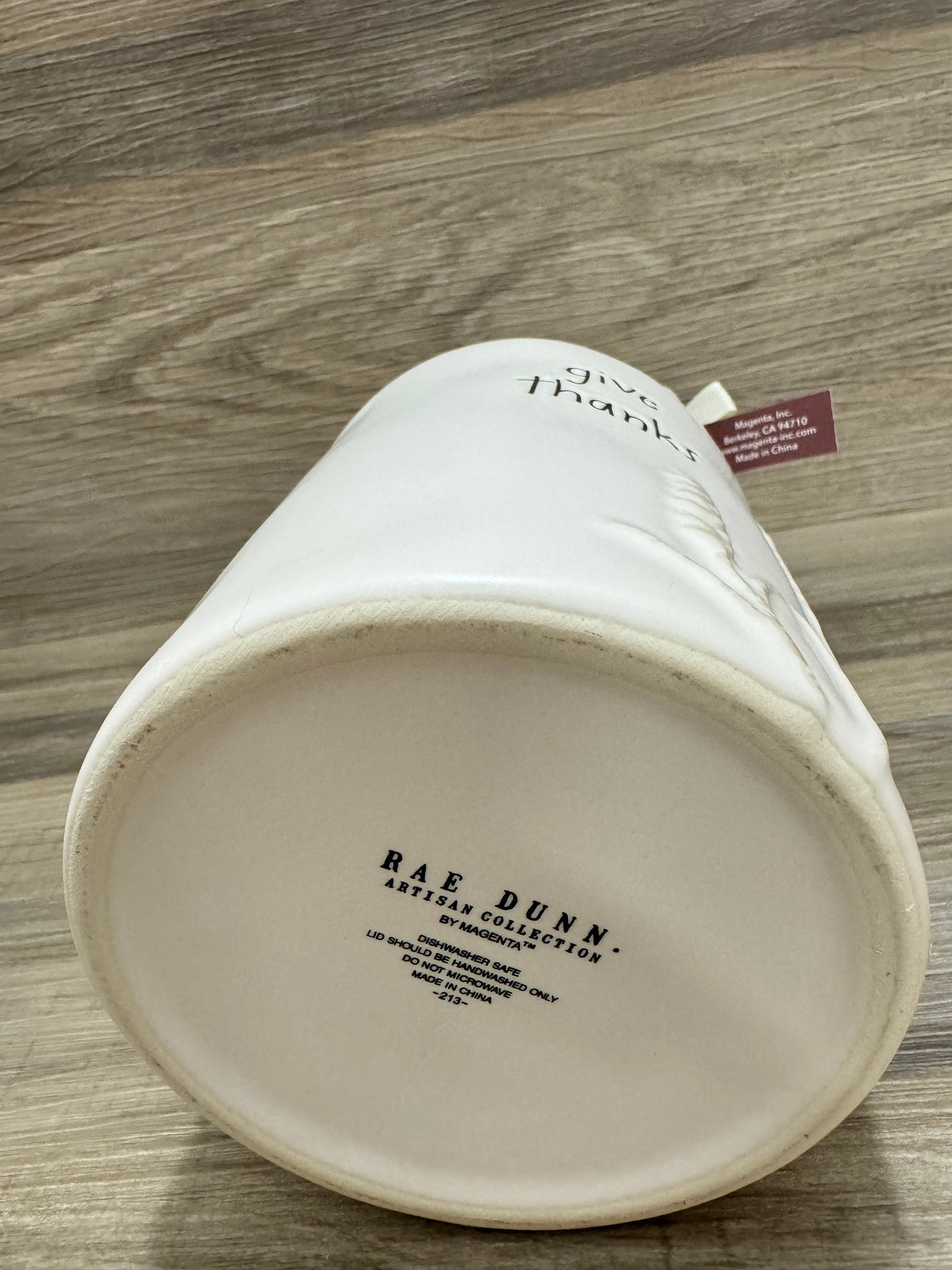 Rae Dunn Give Thanks Wheat Thanksgiving Canister