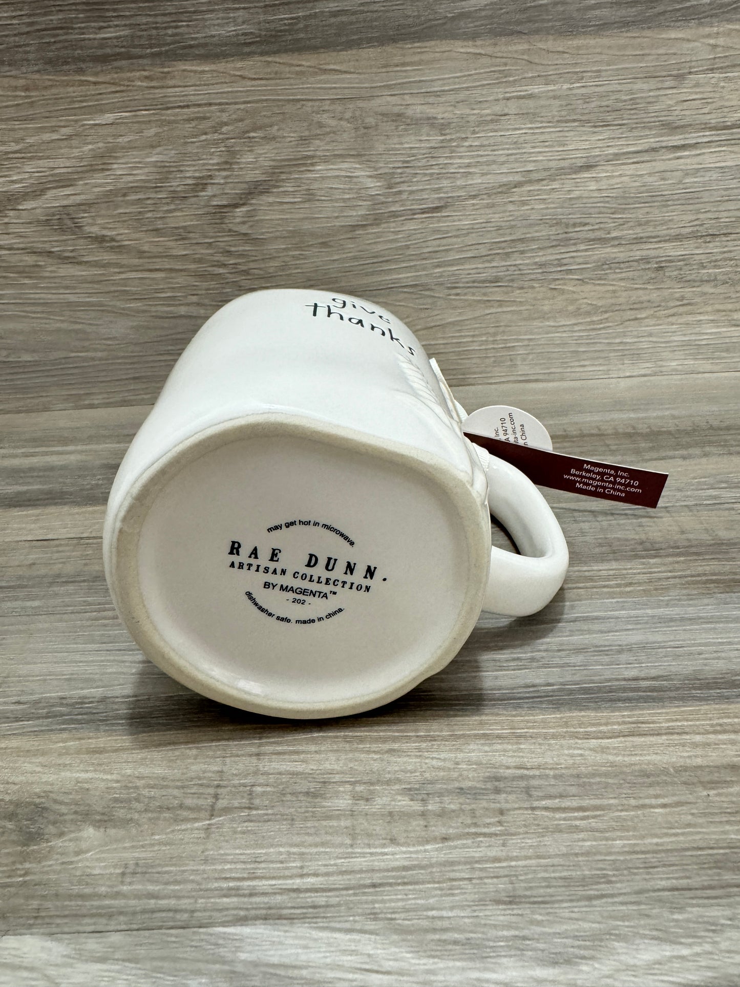 Rae Dunn Give Thanks Wheat Thanksgiving Mug