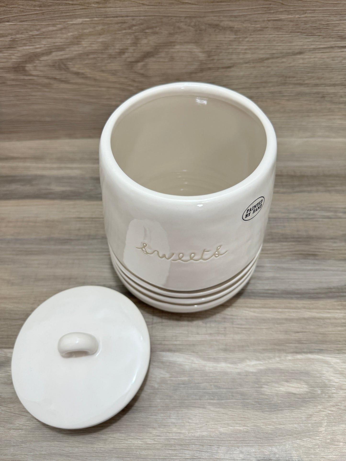 Rae Dunn Hand-Painted Artisan Boutique Sweets Canister
