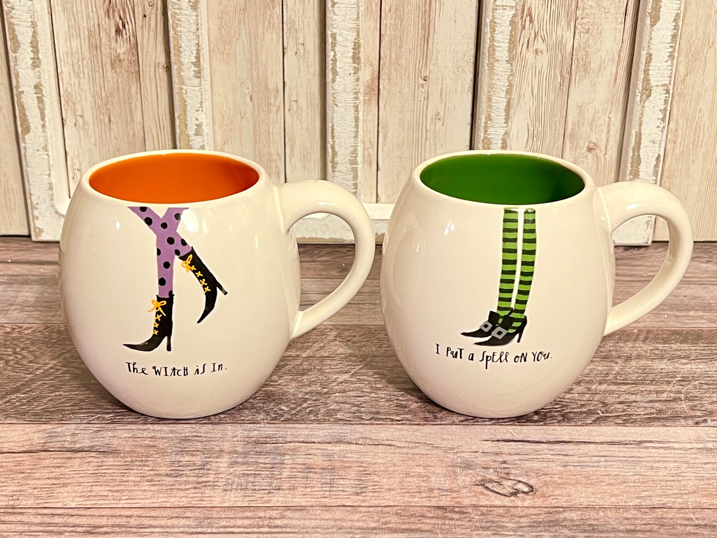 Rae Dunn Oval Witch Mug Set