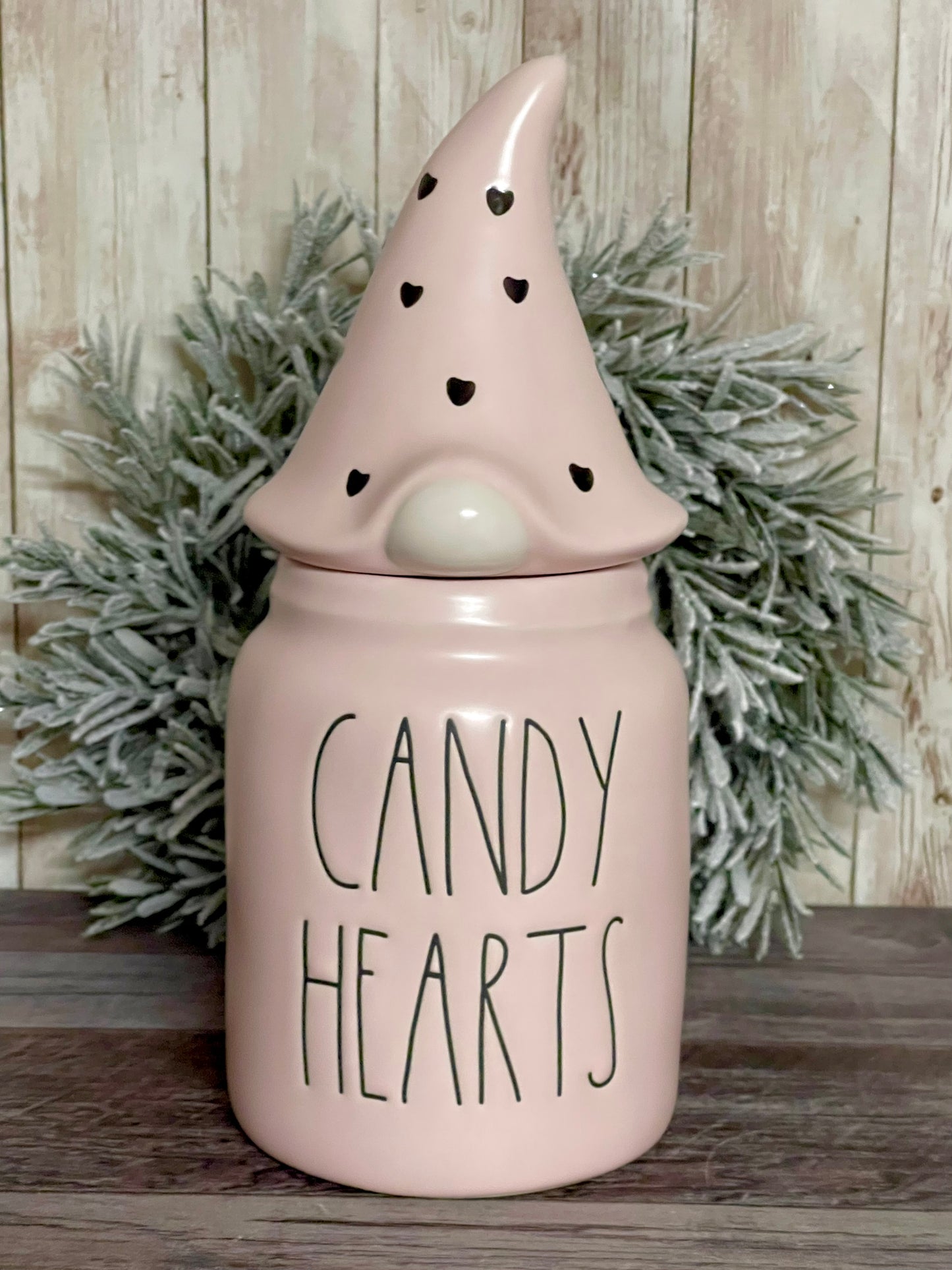 Rae Dunn Candy Hearts Gnome Canister