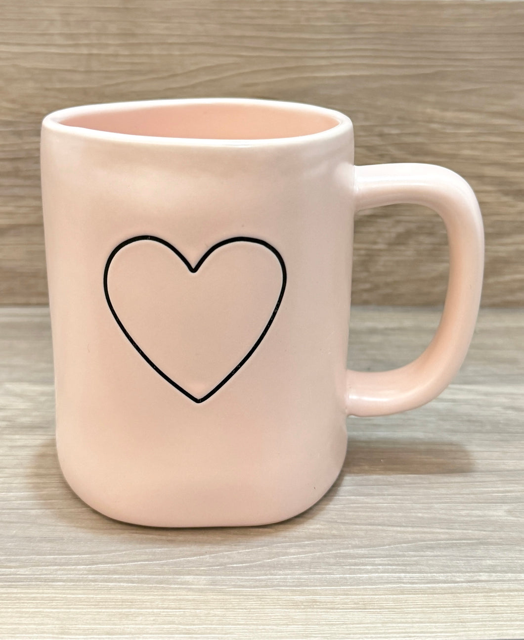 Rae Dunn Heart Pink Mug