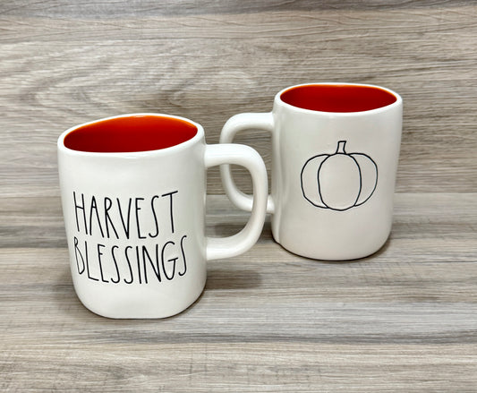 Rae Dunn Harvest Blessings Double Sided Mug