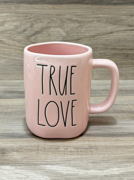 Rae Dunn True Love Pink Mug