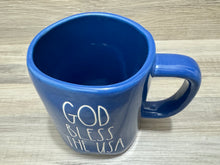 Load image into Gallery viewer, Rae Dunn God Bless The USA Blue Mug
