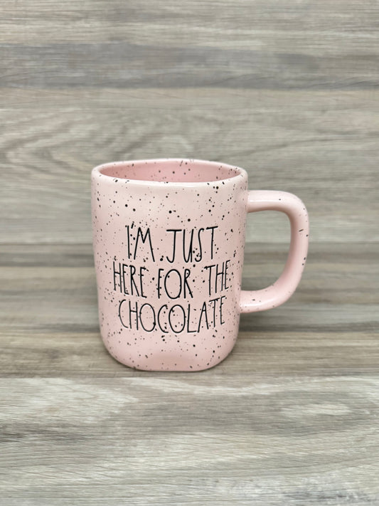 Rae Dunn I’m Just Here For The Chocolate Speckled Mug