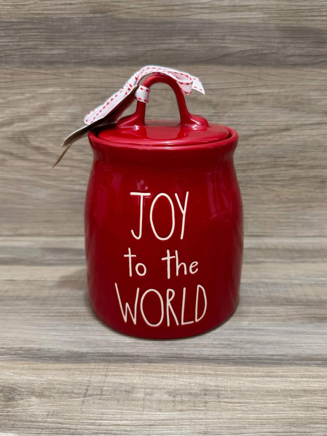 Rae Dunn Joy To The World Baby Canister