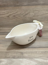 Load image into Gallery viewer, Rae Dunn Give Thanks Wheat Thanksgiving Gravy Boat
