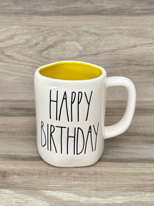 Rae Dunn Happy Birthday Mug