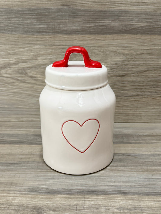 Rae Dunn Heart Small/ Baby Canister