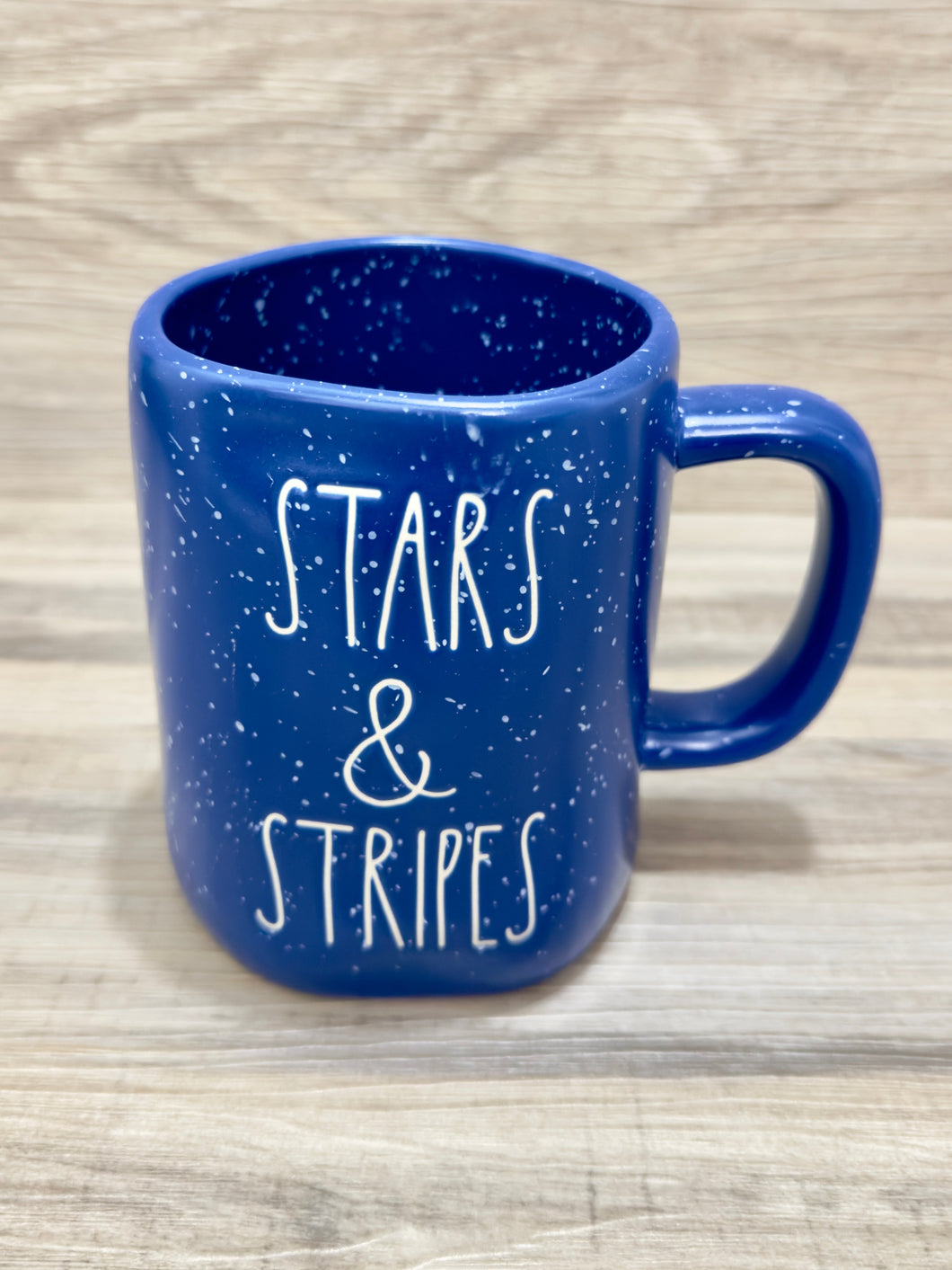 Rae Dunn Stars & Stripes Speckled Mug