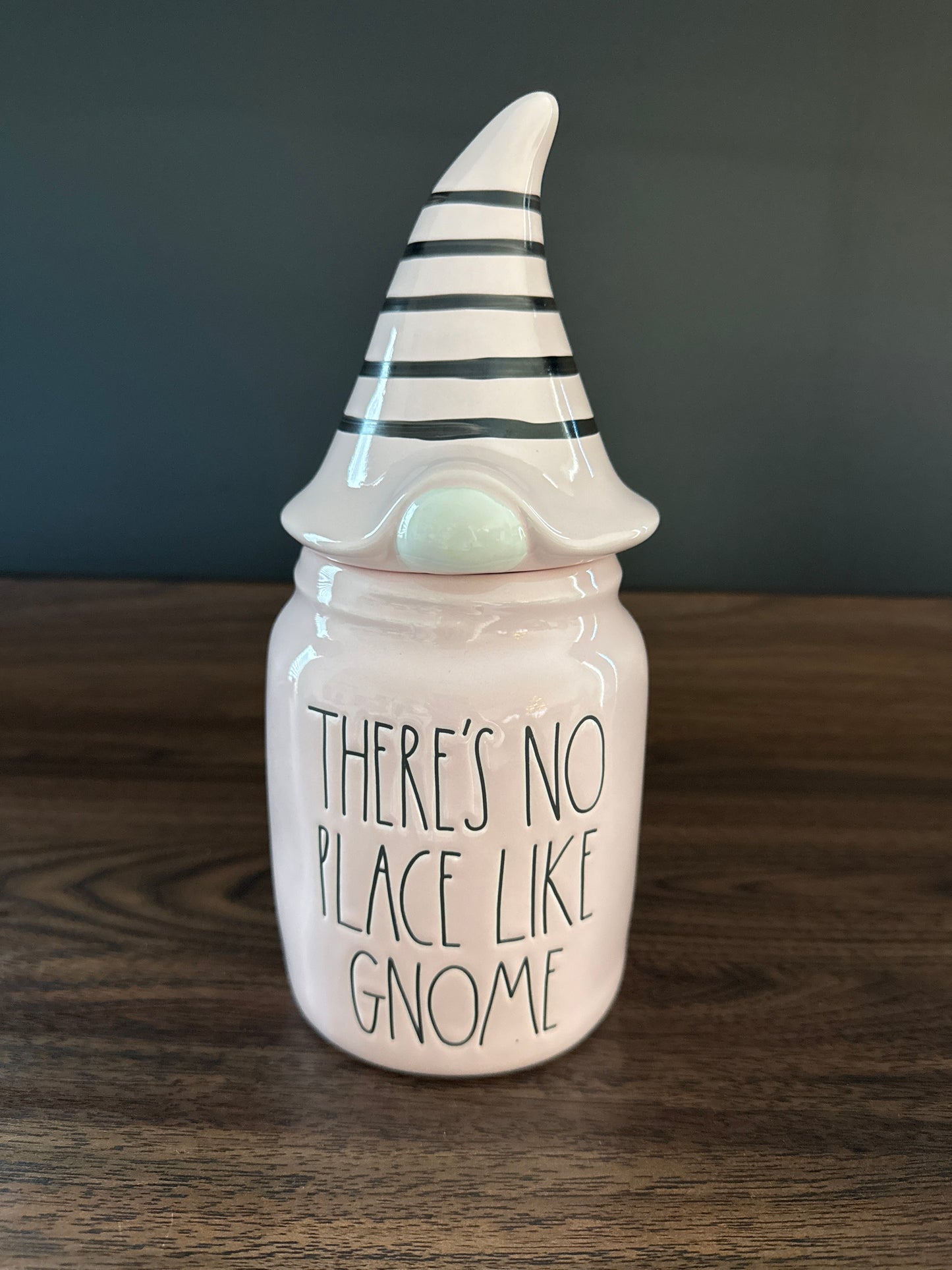 Rae Dunn There’s No Place Like Gnome Canister with Gnome Lid