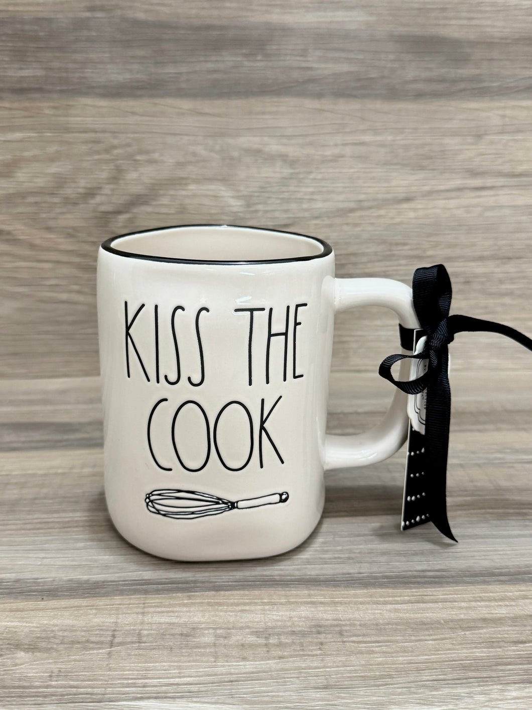 Rae Dunn Kiss the Cook Icon Mug