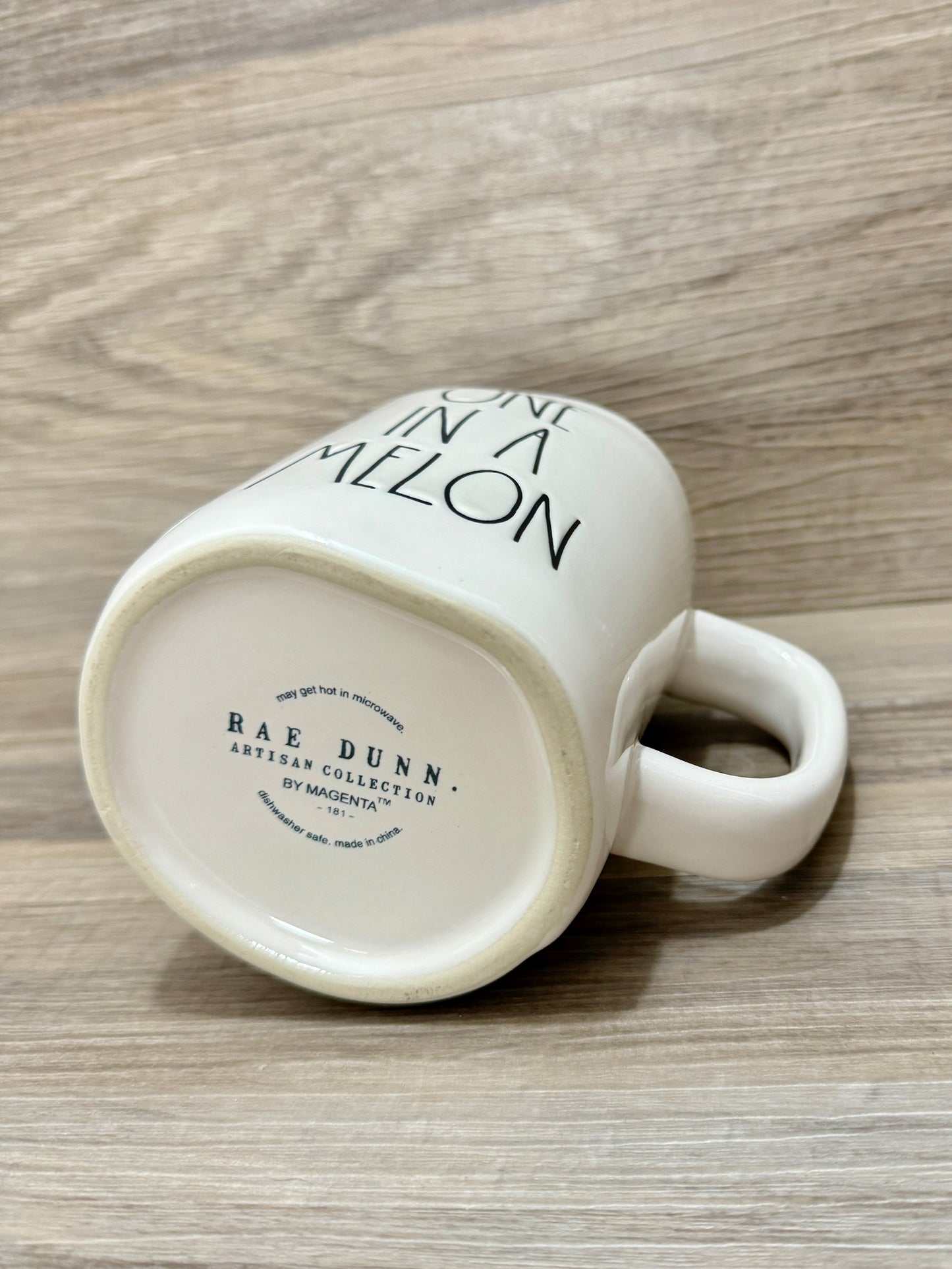 Rae Dunn One In A Melon  Double Sided Mug