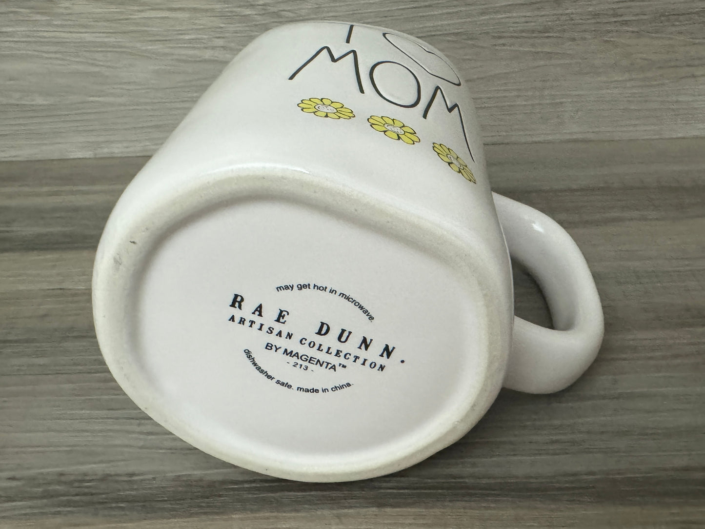 Rae Dunn I Love Mom with Flowers Mug