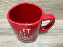 Load image into Gallery viewer, Rae Dunn Let Freedom Ring Red Mug
