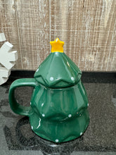Load image into Gallery viewer, Rae Dunn Joy Christmas Tree Mug With Lid
