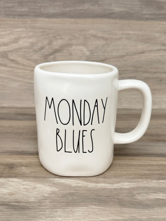 Rae Dunn Monday Blues Mug