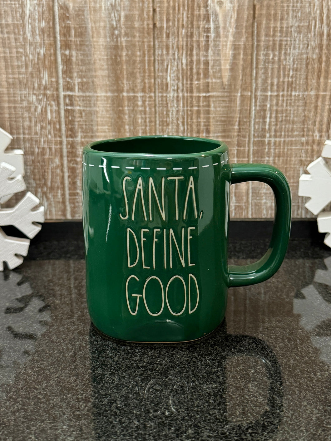 Rae Dunn Santa Define Good Mug